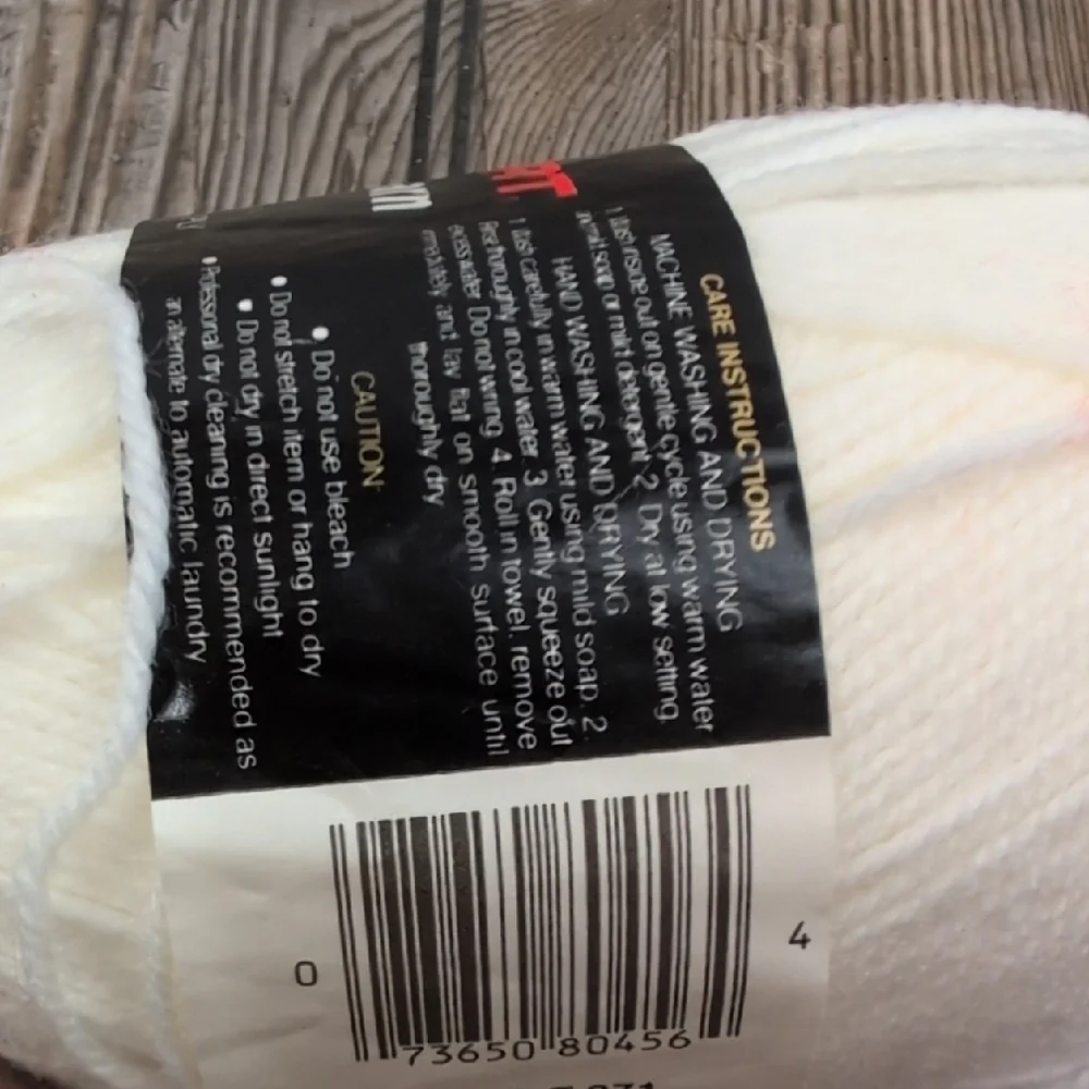 Red Heart Super Sport Yarn - Soft White